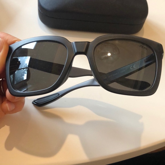 Zeal Optics Black Polarized Unisex Sunglasses